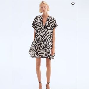 Crinkled tunic dress